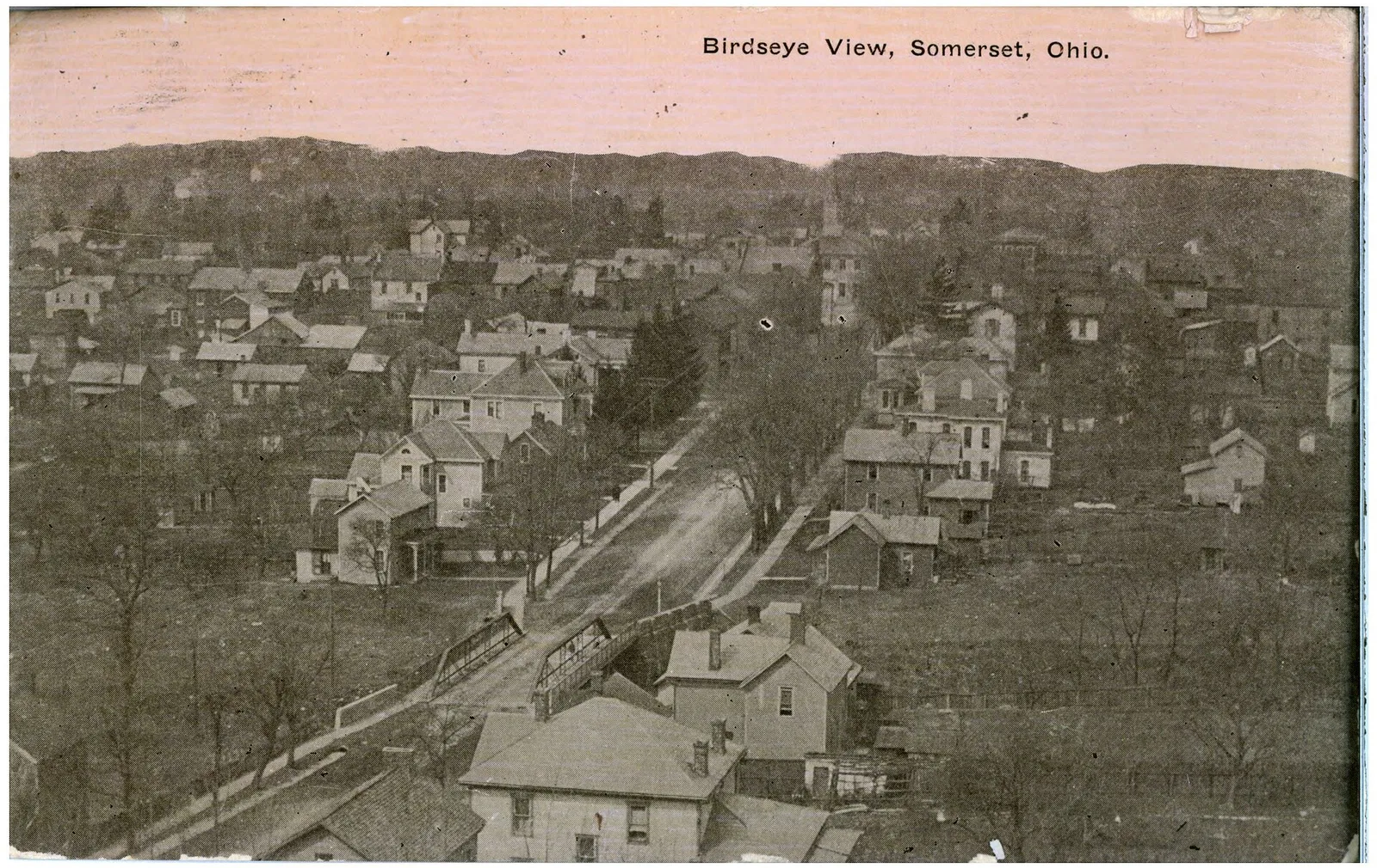 An aerial view of Somerset, Ohio.