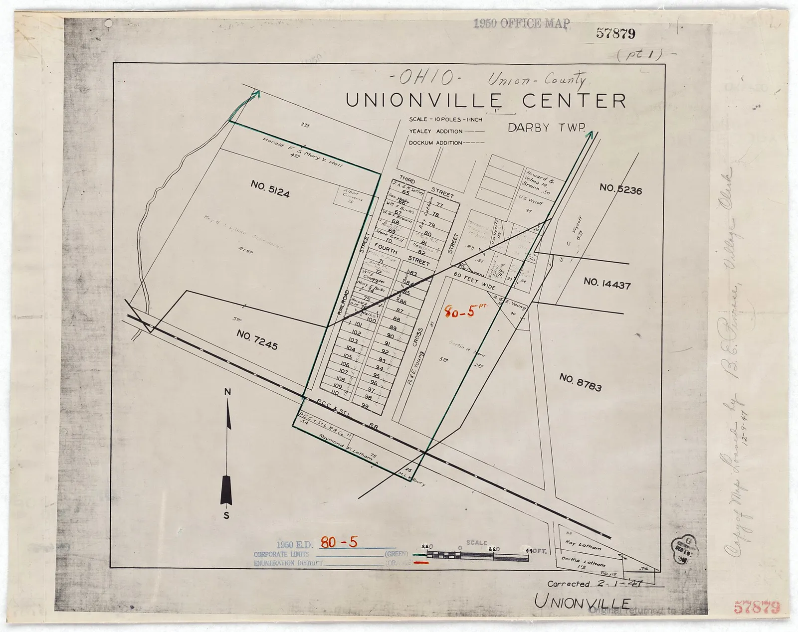 File:1950 Census Enumeration District Maps - Ohio (OH) - Union County - Unionville Center - ED 80-5 - NARA - 29904564 (page 1).jpg
