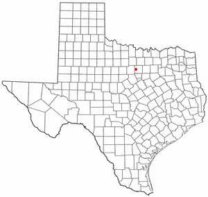 Location map of Cool, Texas.