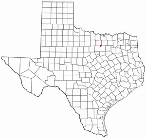 Location map: Newark, Texas