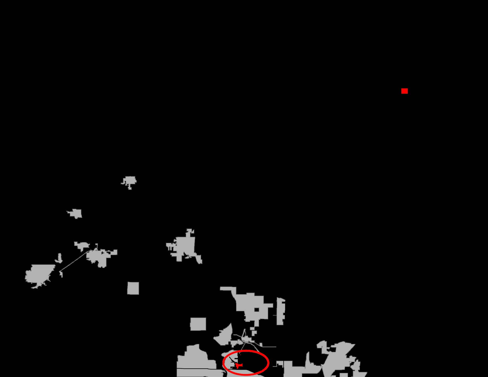 Newark highlighted within Wise County