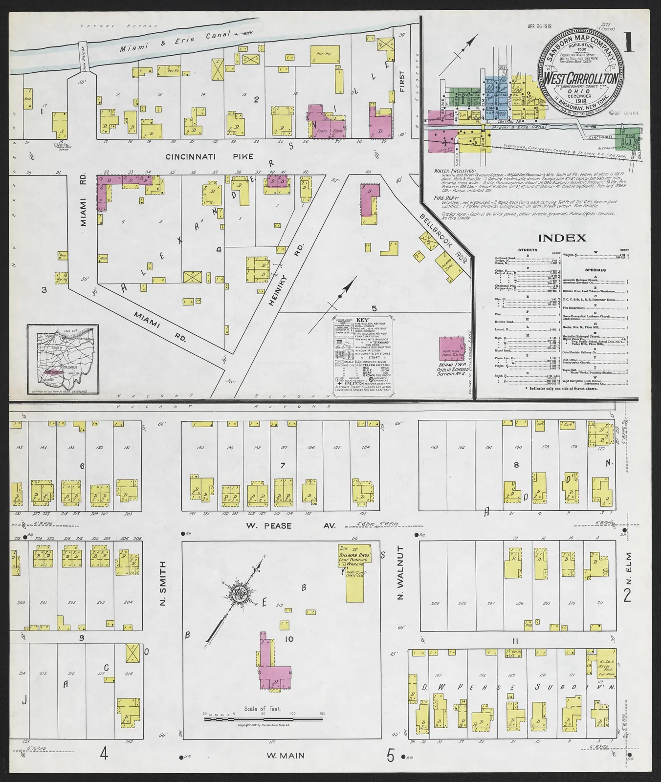 West Carrollton, Montgomery County, Ohio, 1918 - DPLA - 77bbb462e85657df6542ad09a5df33ff (page 1).jpg.