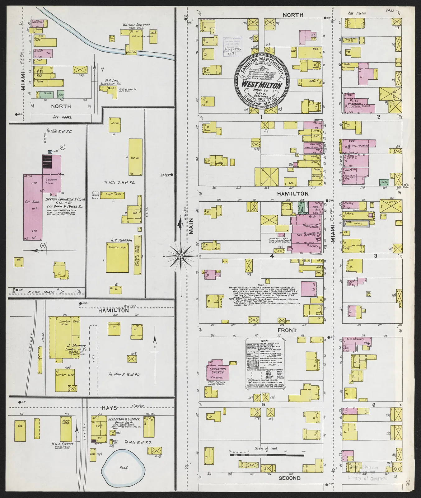 West Milton, Miami County, Ohio, 1905 - DPLA - 77b2c8781b18b6ef1319c1bac9111138.jpg.