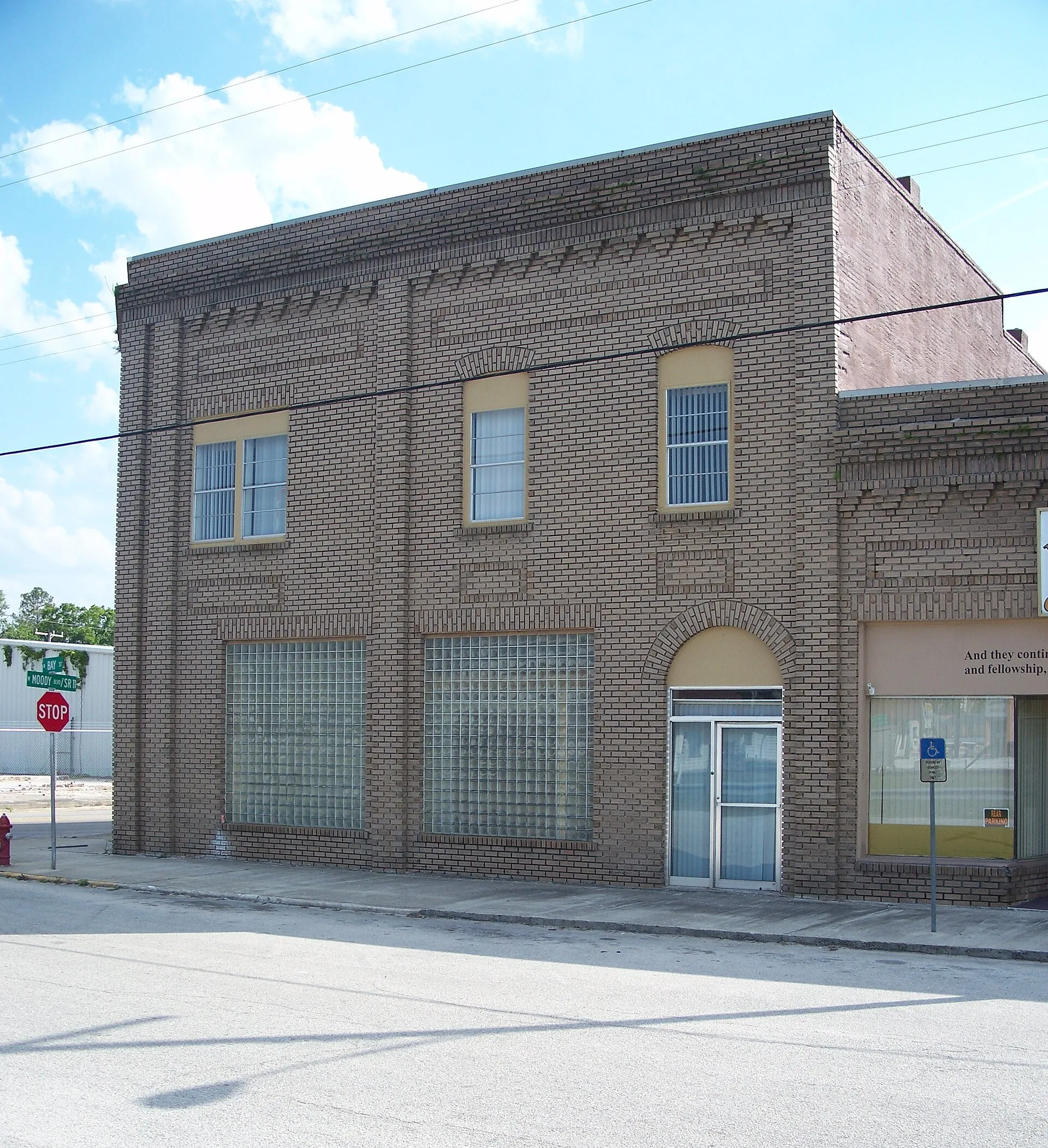 Old Bunnell State Bank Building, in Bunnell, Florida.