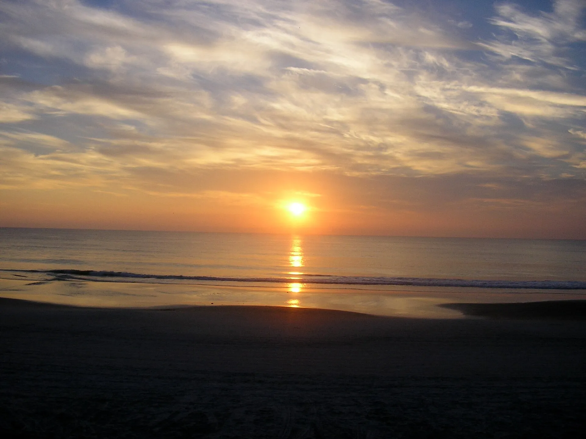 Sunrise over the beach in Daytona Beach Shores.