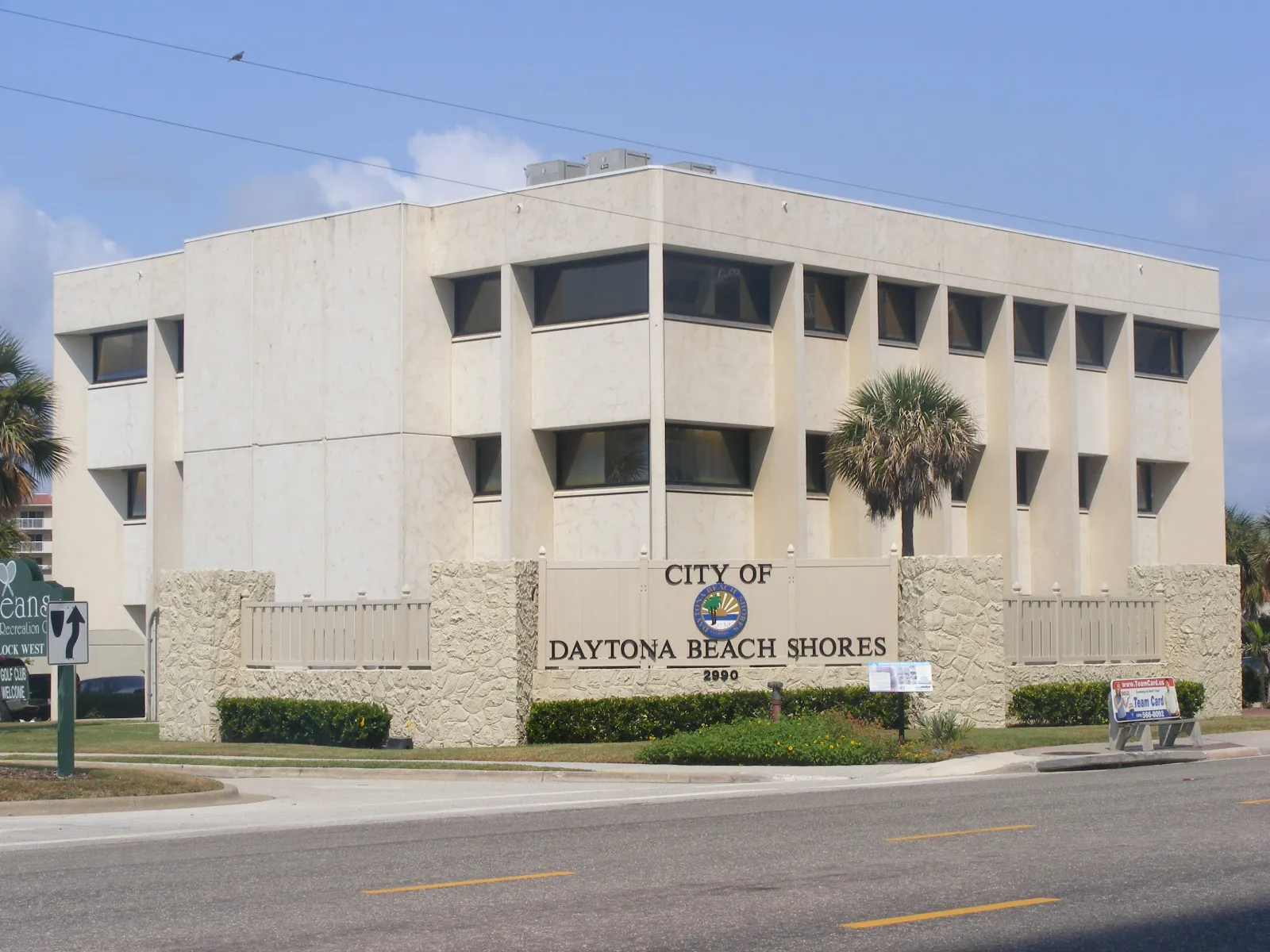 City Hall in Daytona Beach Shores, Florida.
