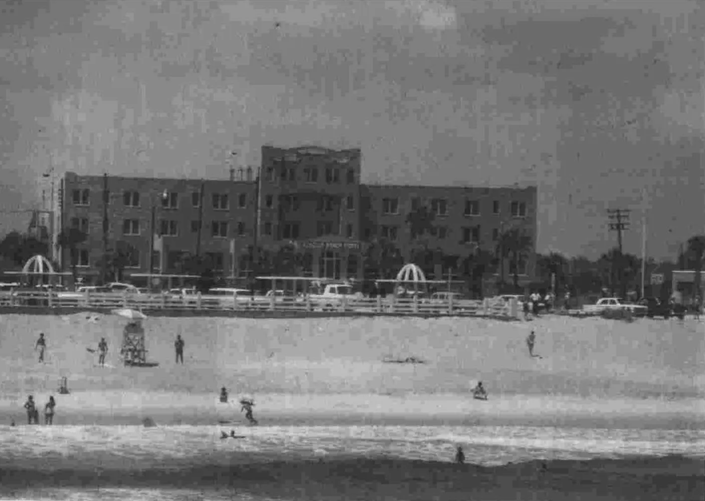 The historic Flagler Beach Hotel on Central Ave. and Moody Blvd., built beginning in 1923.