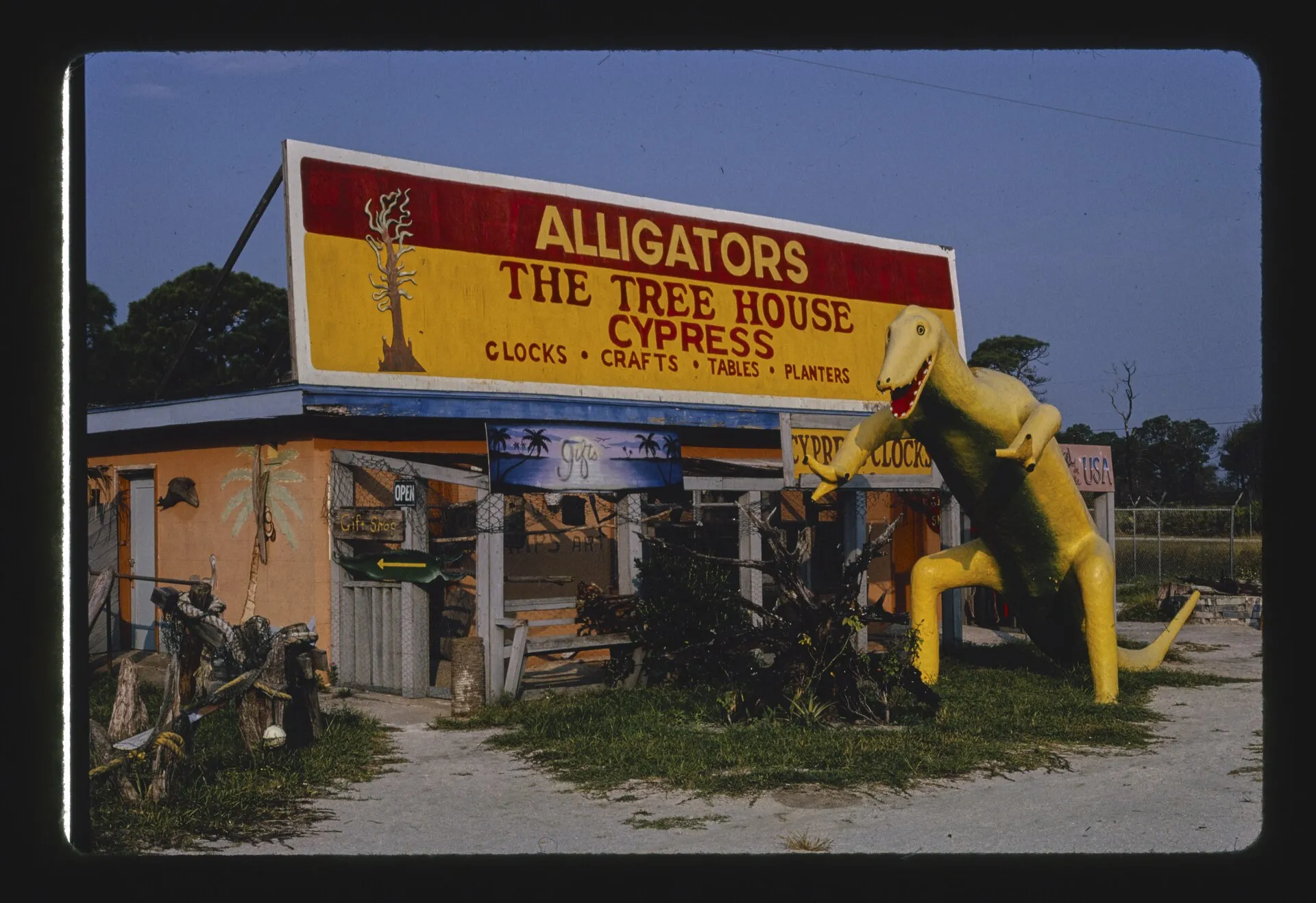 Manny's Alligator Center in Oak Hill — classic roadside Americana.