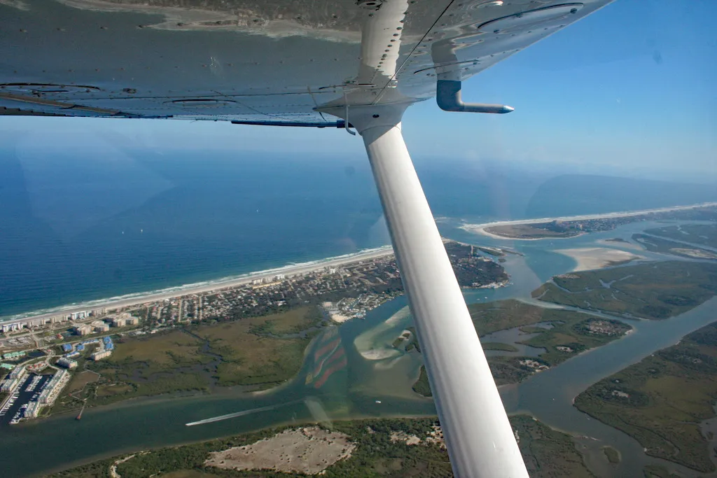 Aerial view of Ponce Inlet, Florida