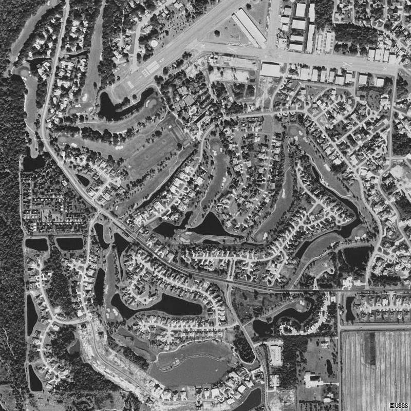 Aerial image of Spruce Creek Golf and Country Club, in Port Orange, Florida, United States