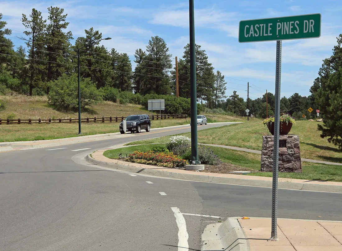 View of the castle pines village 1 area