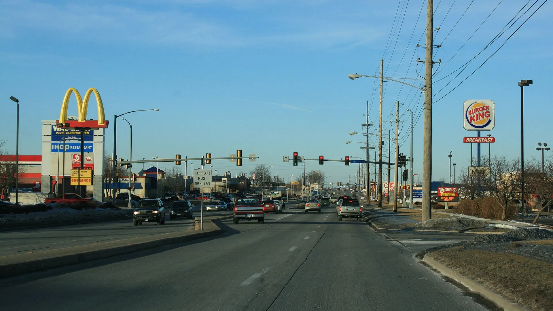 Delaware Avenue in Ankeny heading north, just after crossing Oralabor Road.
