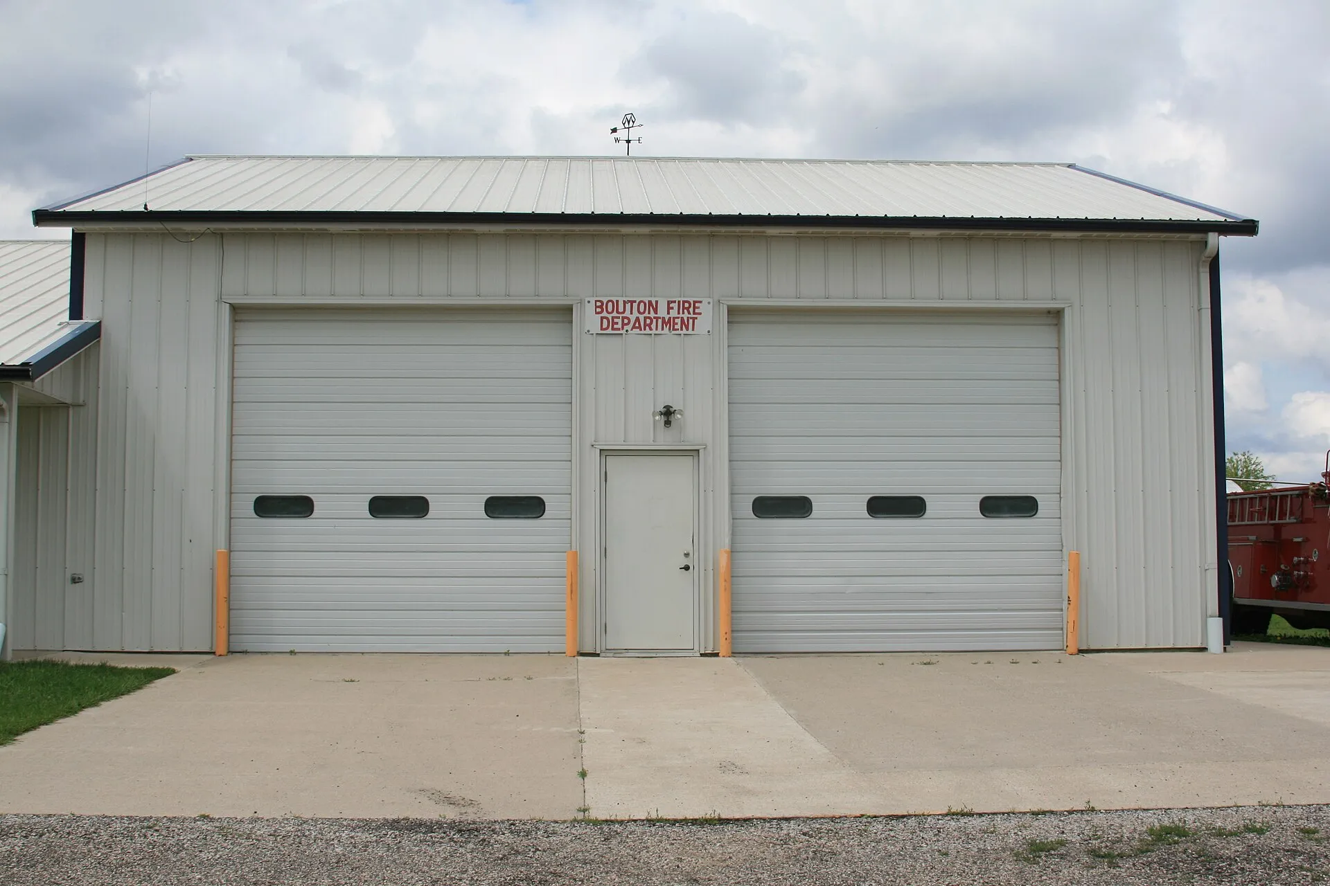 Fire station in Bouton, Iowa