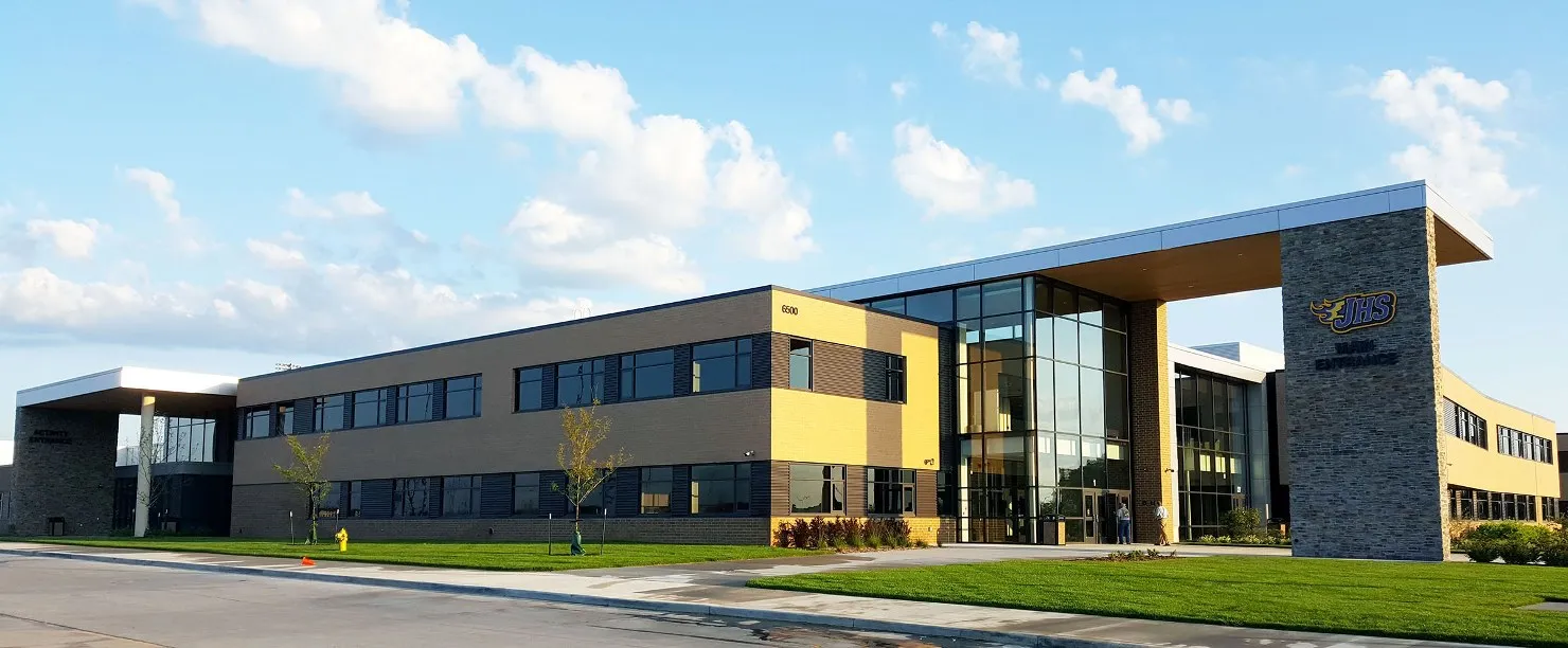 Johnston High School exterior.