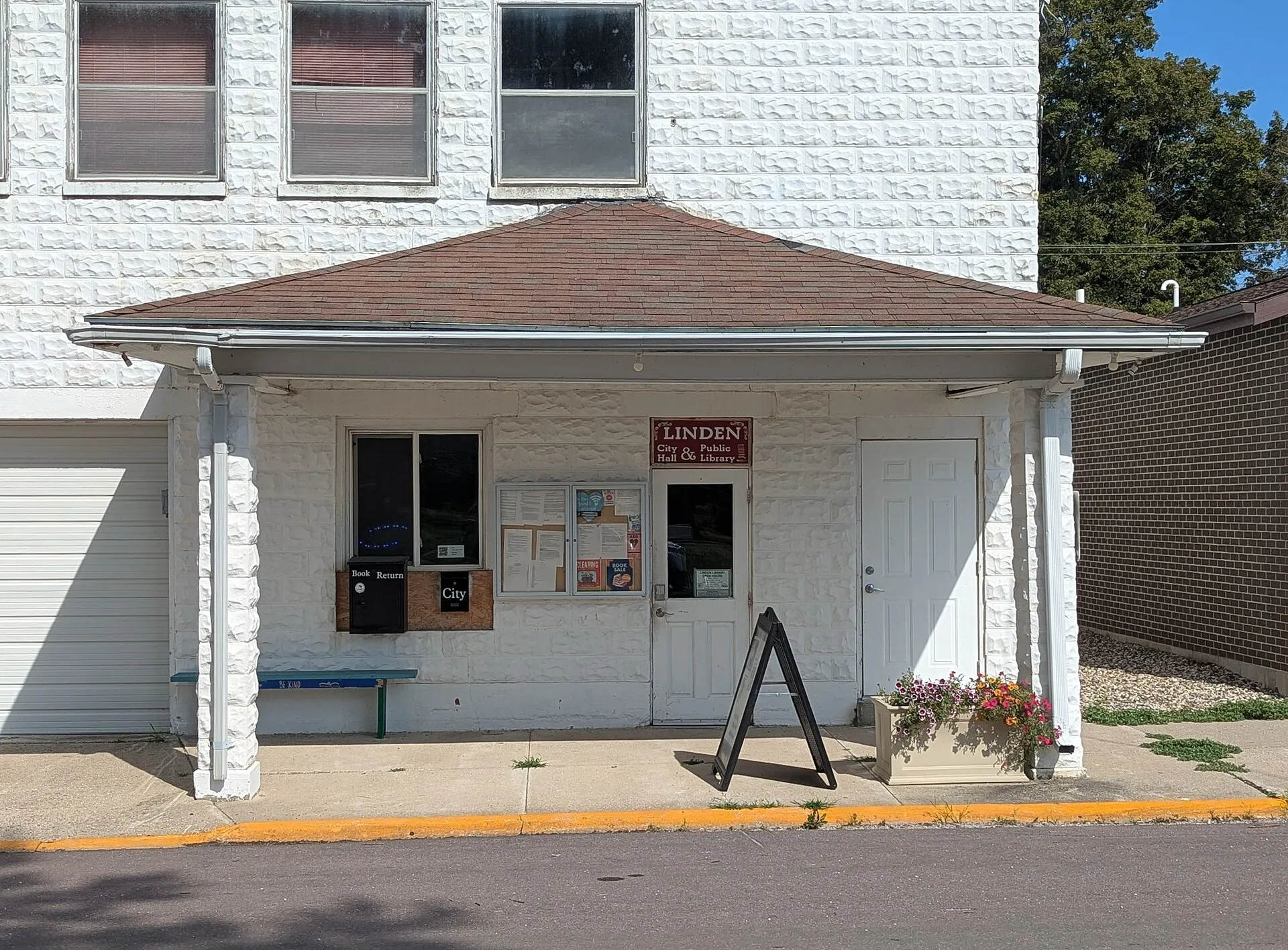 The City Hall and Library of Linden, Iowa