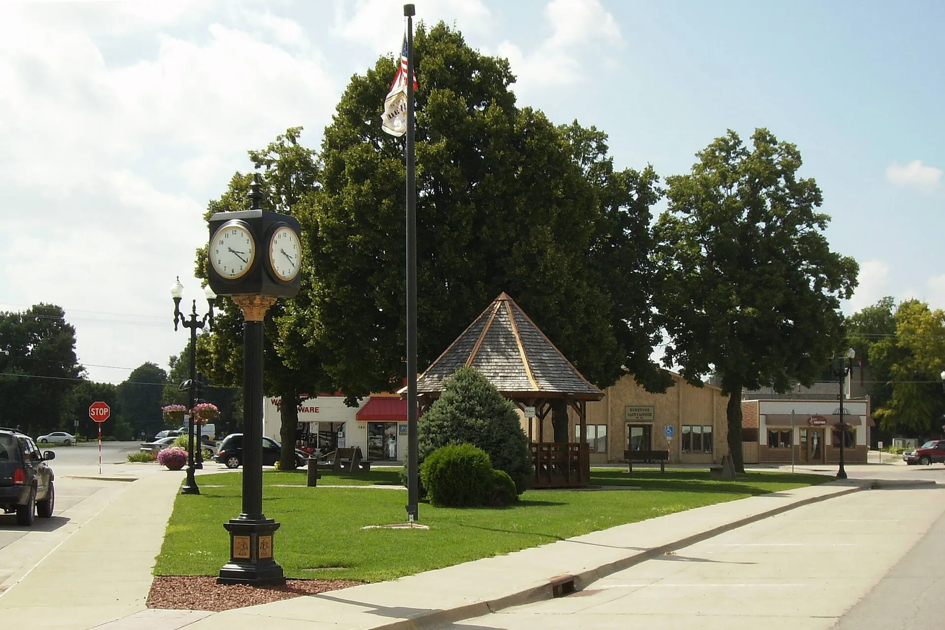 Triangle Park in downtown Waukee, Iowa.
