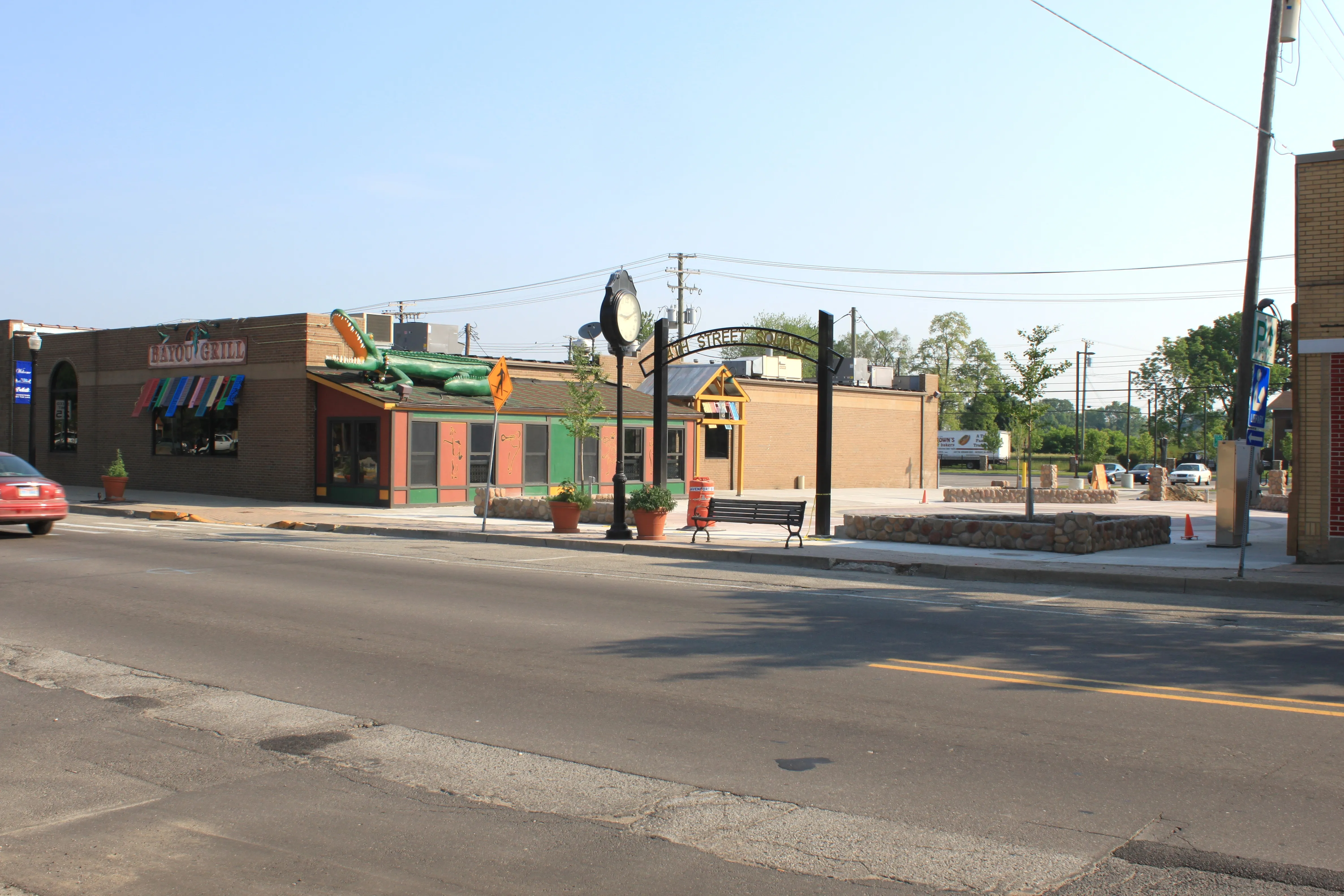 Bayou Grill & Main Street Square, 404 Main Street, Belleville, Michigan