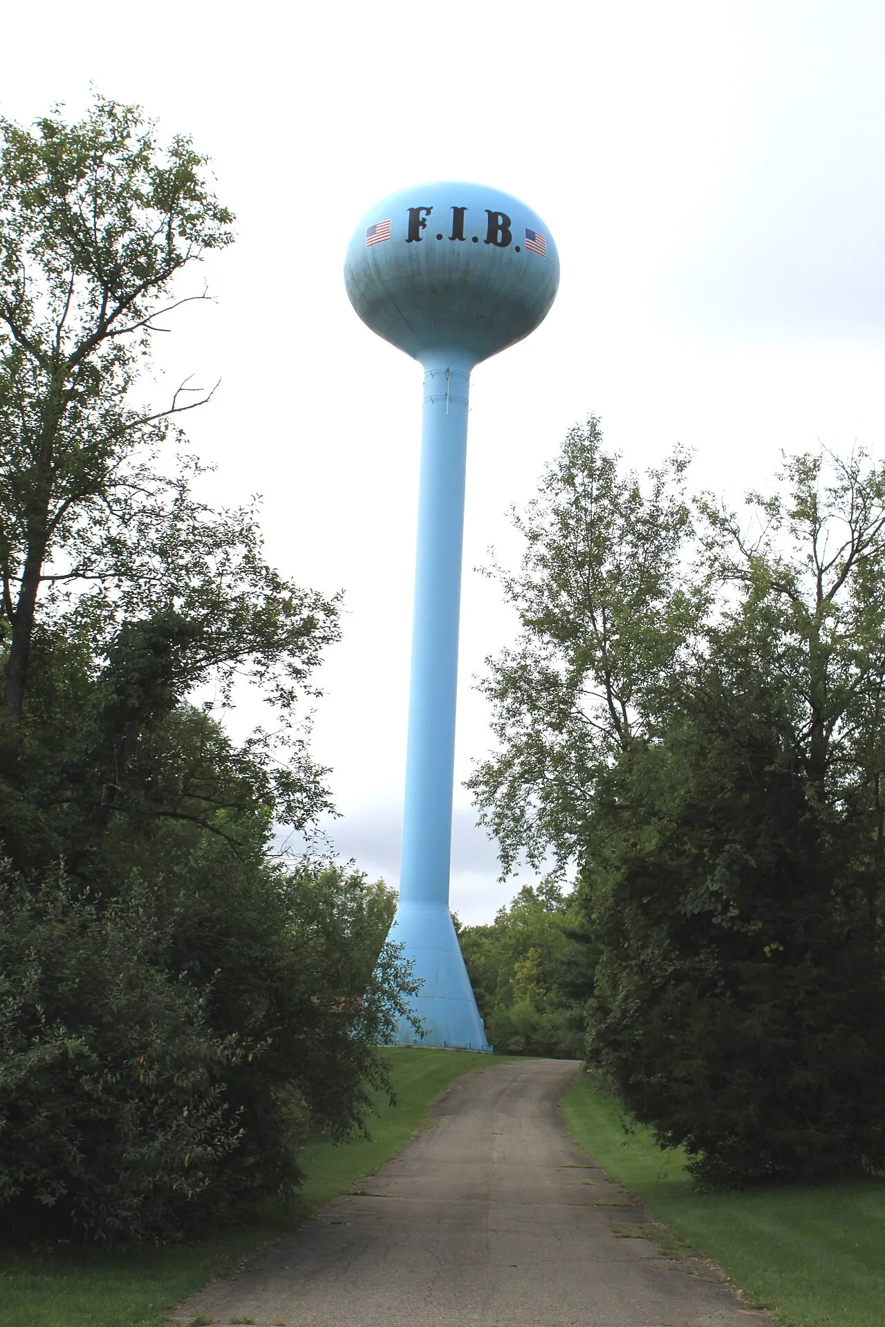 Fonda Island & Briggs Lake Joint Water Authority Water Tower, 11510 East Grand River Road, Brighton, Michigan