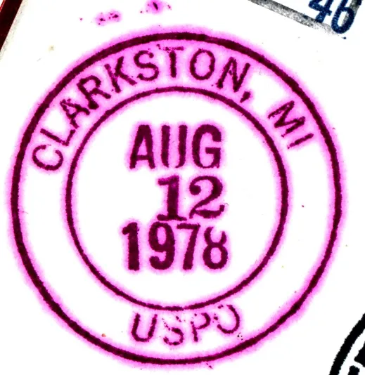 Clarkston, Michigan Post Stamp