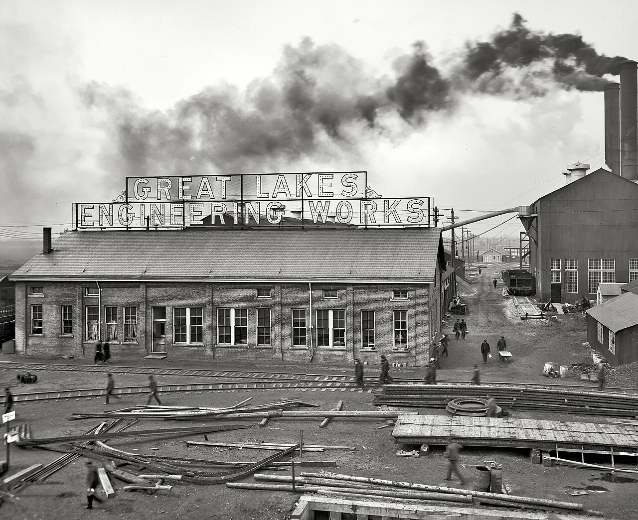 Great Lakes Engineering Works, Ecorse, Michigan, circa 1906