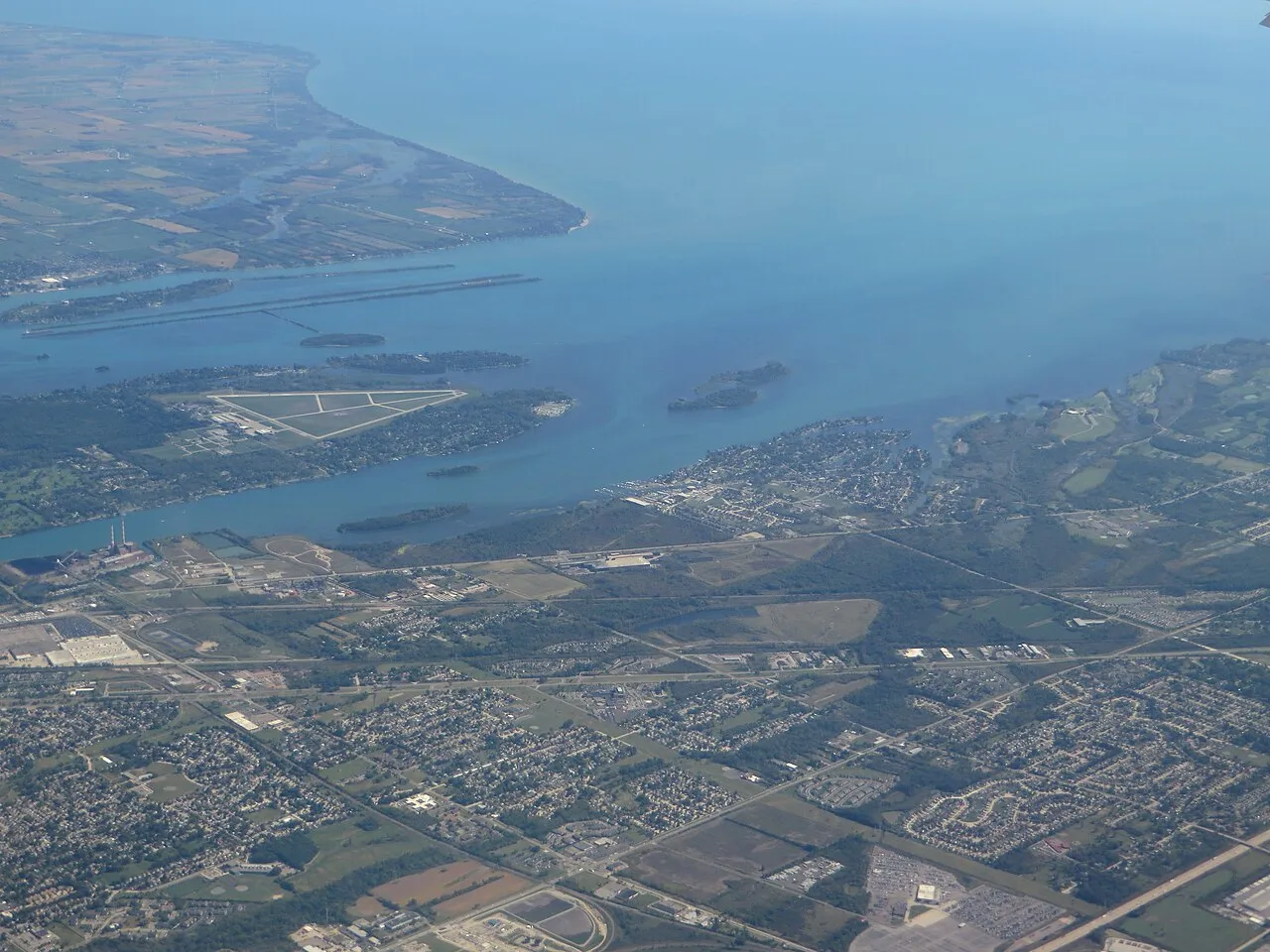 Gibraltar is a city in Wayne County in the U.S. state of Michigan. The population was 4,656 at the 2010 census. It is located on the Detroit River directly south of, and adjacent to, Trenton. The city is named after Gibr