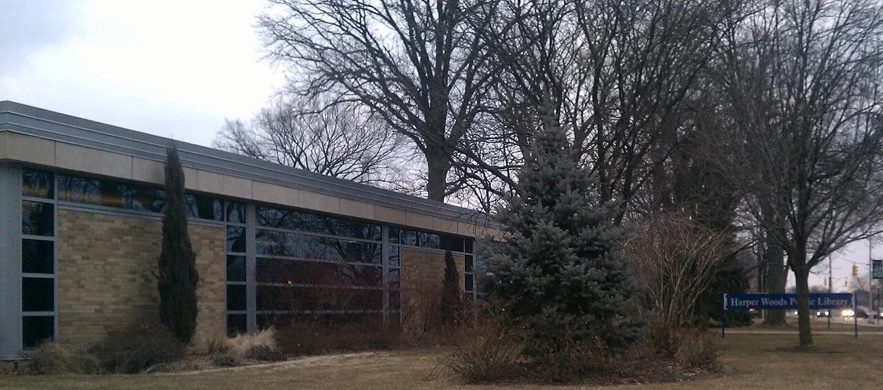 The Harper Woods Public Library, in Harper Woods, Michigan