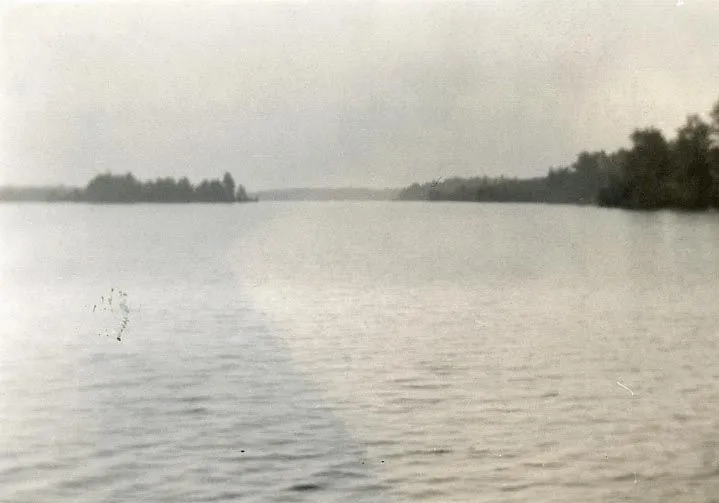 From the Volk Family Collection, a 1921 view of Budd Lake in Harrison, Michigan. Terms associated with the photograph are: Lakes | Budd Lake (Mich.) | Harrison (Mich.)