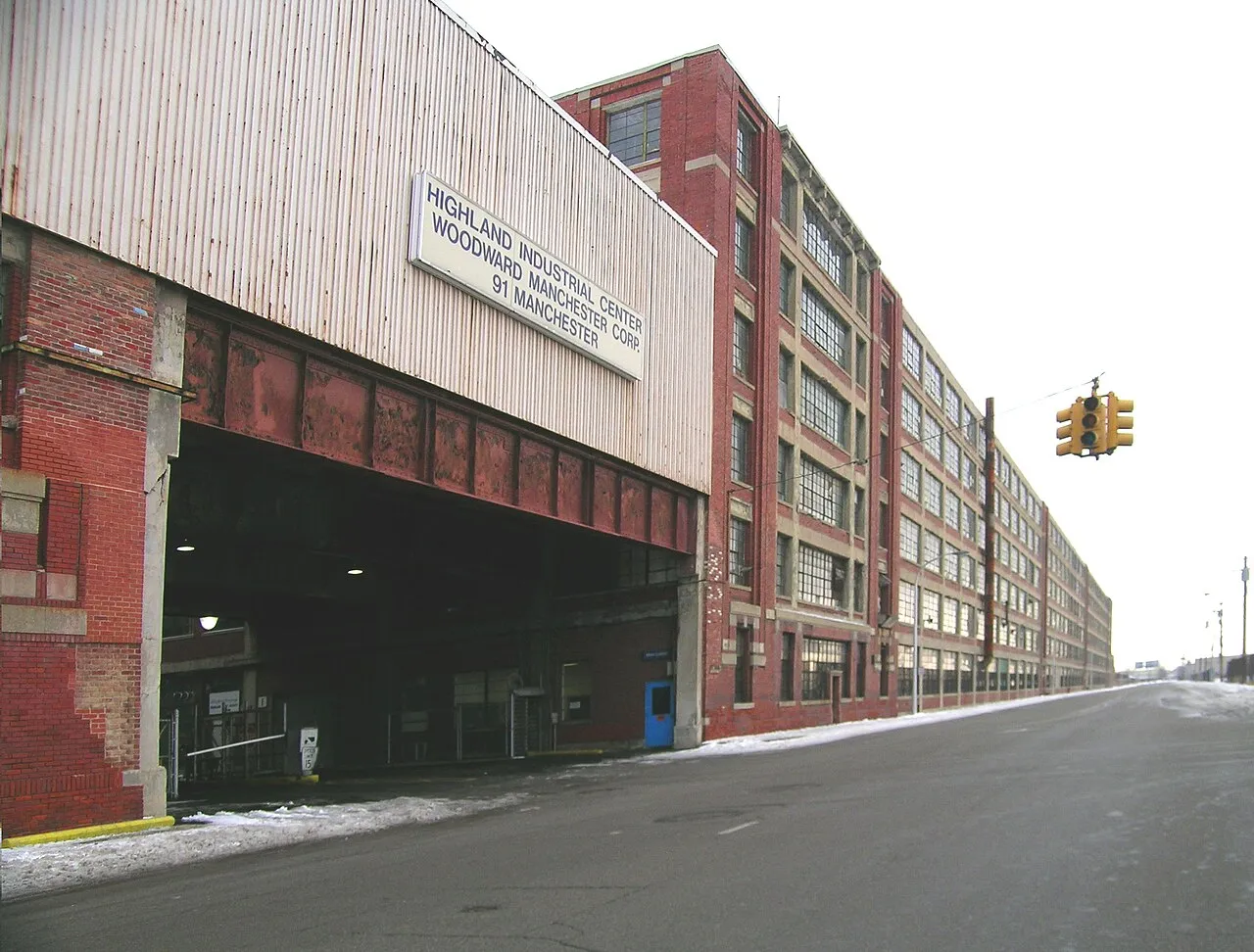 Highland Park Ford Plant south side streetscape. The Highland Park Ford Motor Company plant in Highland Park, Michigan, United States is listed on the US National Register of Historic Places (NRHP), and is a designated N