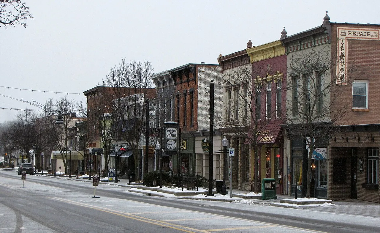 Weaver &amp; Watkins Block (371, 401, 405  North Main) North Milford Village Historic District en:Milford, Michigan