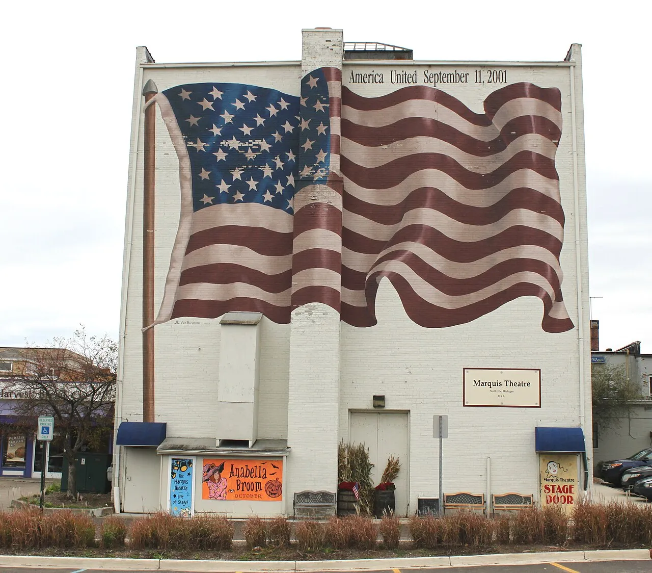 9/11 Memorial, Marquis Theater, 133 East Main Street, Northville, Michigan