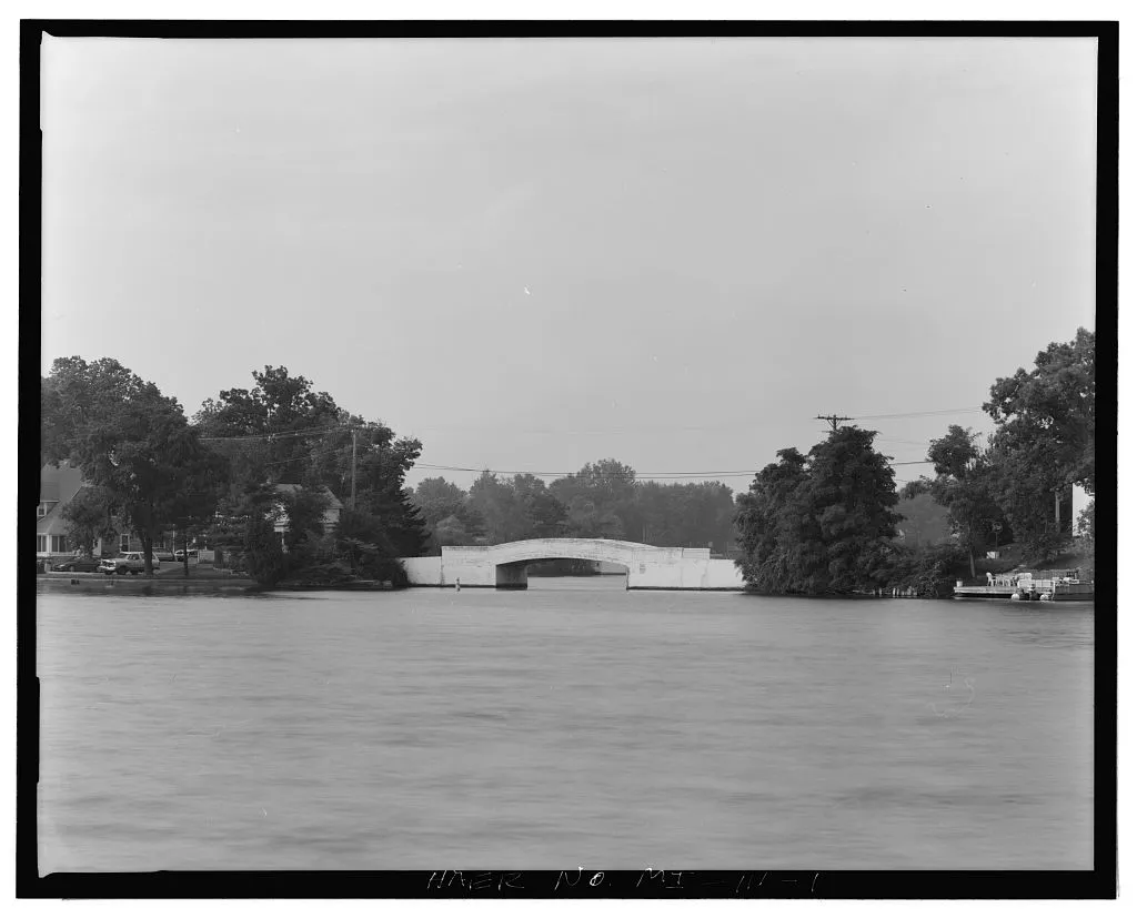 Bellevue Road Bridge, Spanning Lake Orion, Lake Orion, Oakland County, MI
