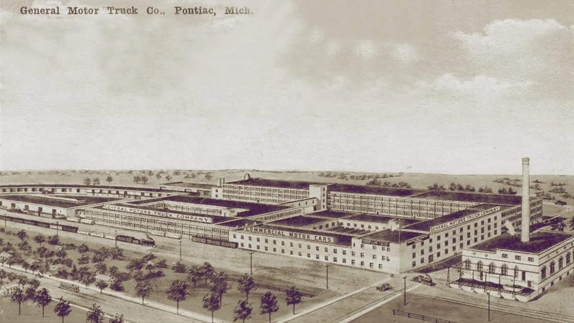 General Motors Truck Co. Plant 1, formerly Rapid Motor Vehicle Co. 25 Rapid Street Pontiac Michigan 1913