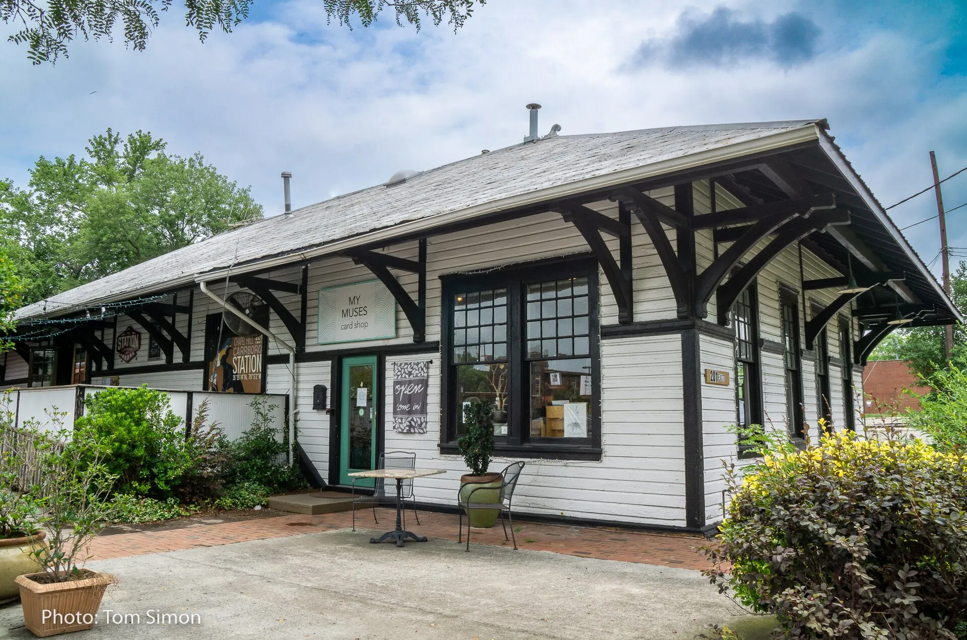 Carrboro's historic railroad station, built in 1913.
