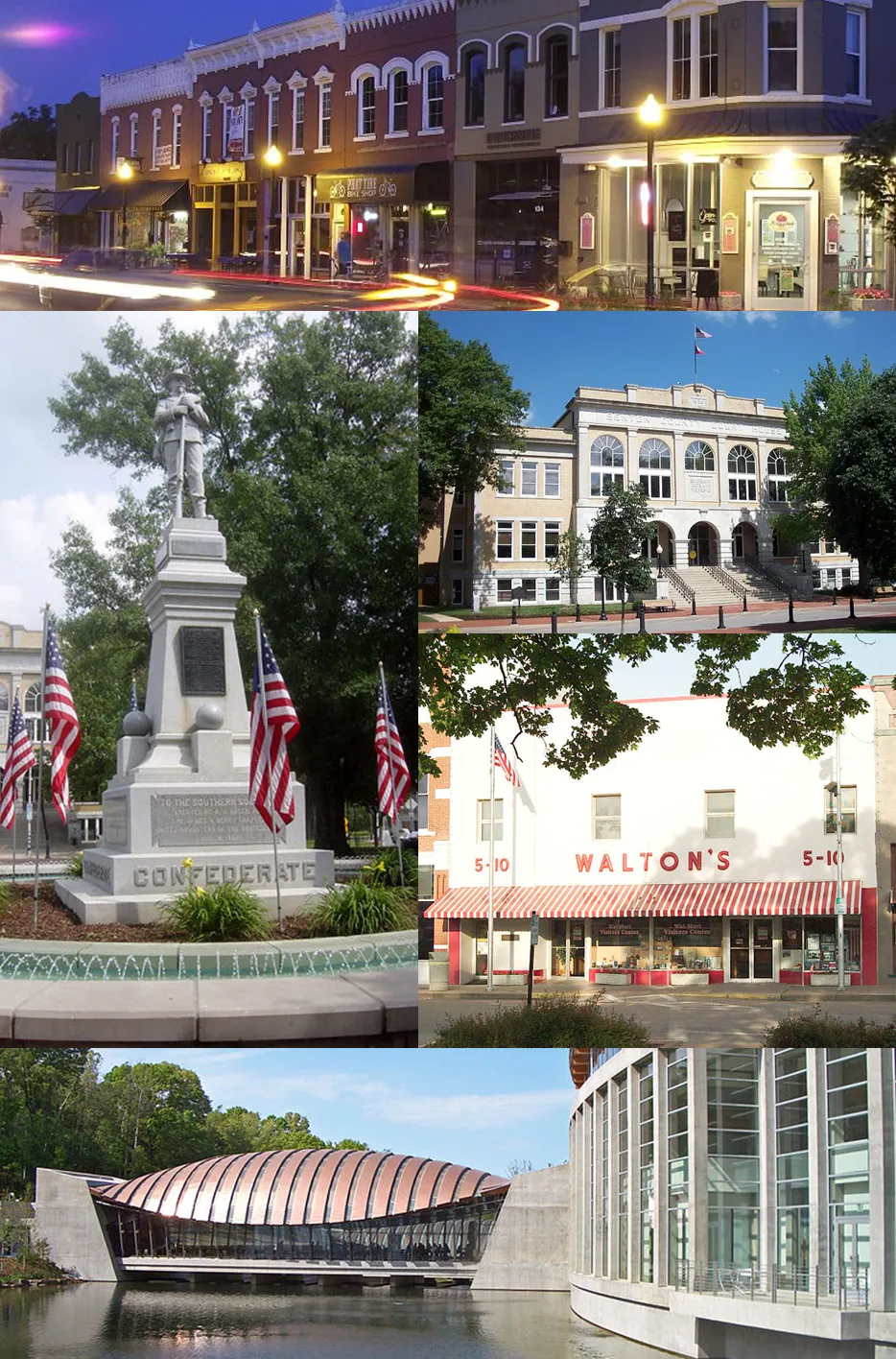 Collage of Bentonville, Arkansas
