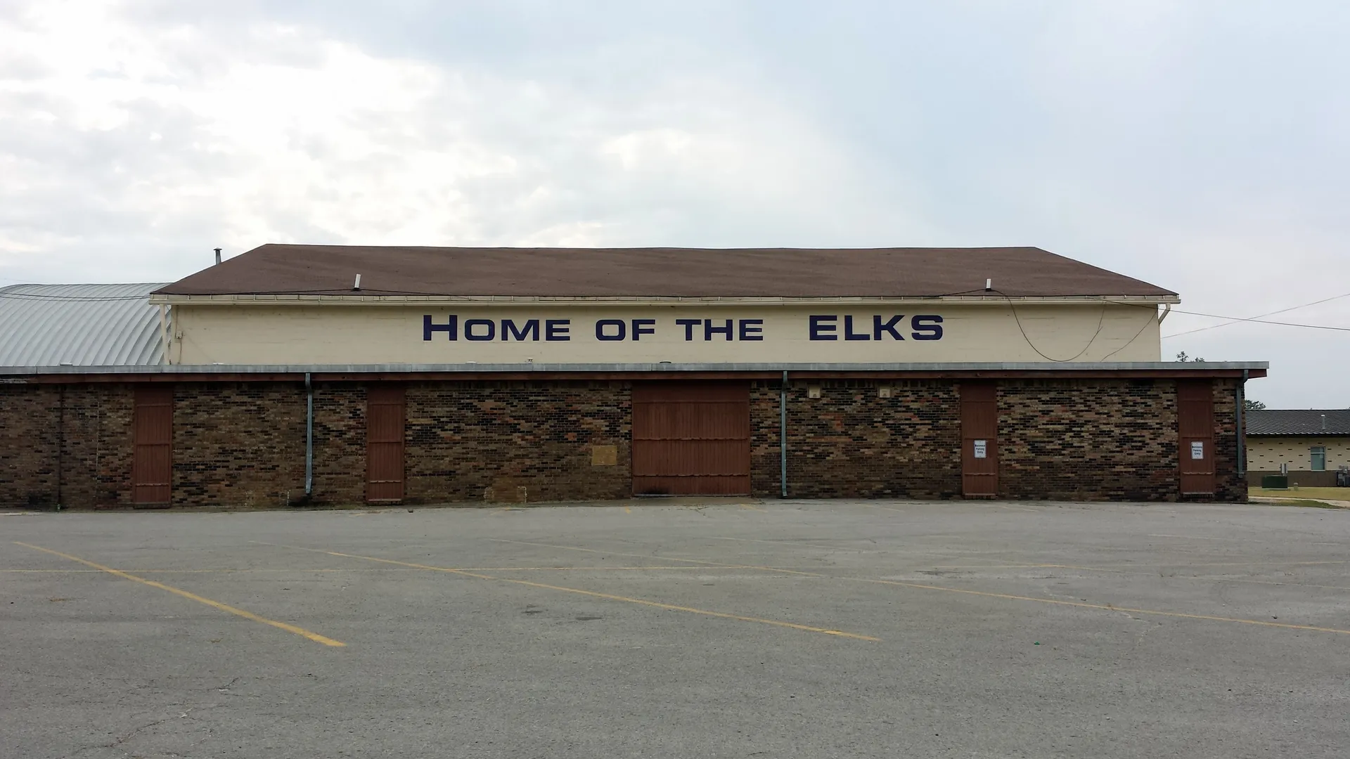 North end of Elkins HS in Elkins, AR