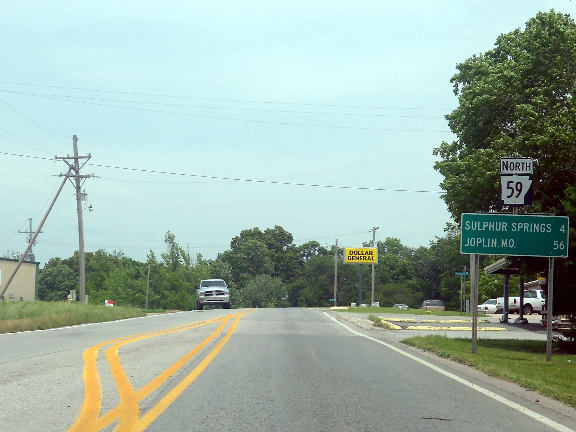 Hwy. 59 north of Gravette, AR