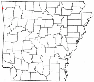 Adapted from Wikipedia's AR county maps by Catbar.