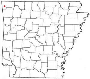 Adapted from Wikipedia's AR county maps by Catbar.