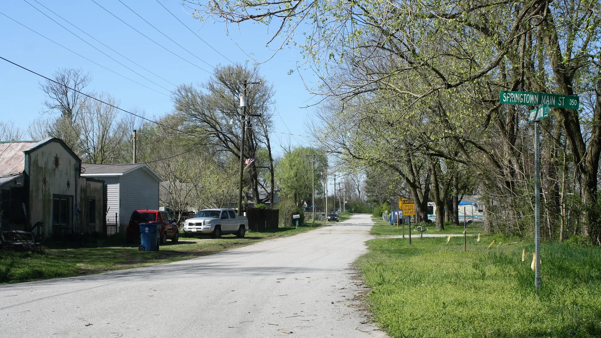 Main Street in Springtown, AR