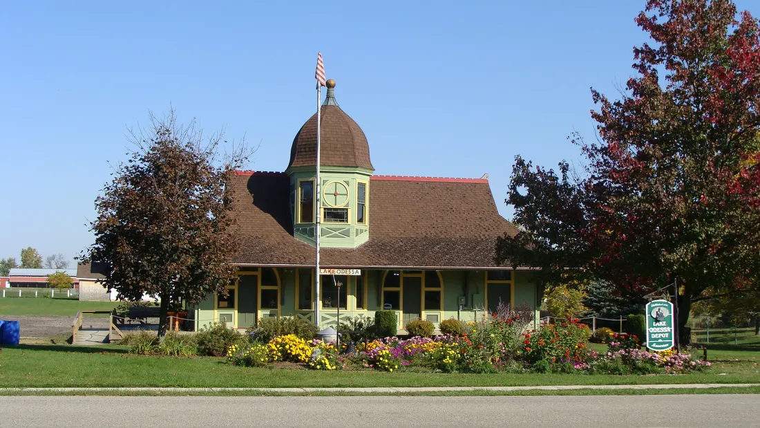 Pere Marquette Depot in Lake Odessa Michigan