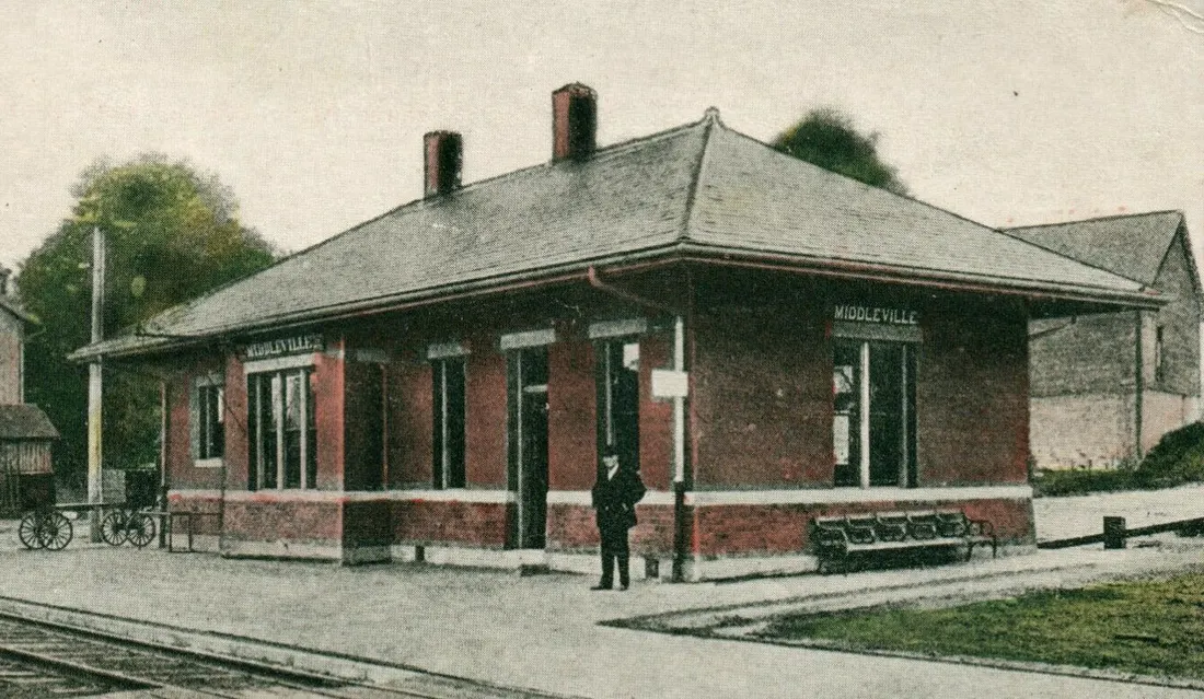 Michigan Central Railroad Depot at Middleville Michigan This is an image of a place or building that is listed on the National Register of Historic Places in the United States of America. Its reference number is 100007564 (Wikidata).