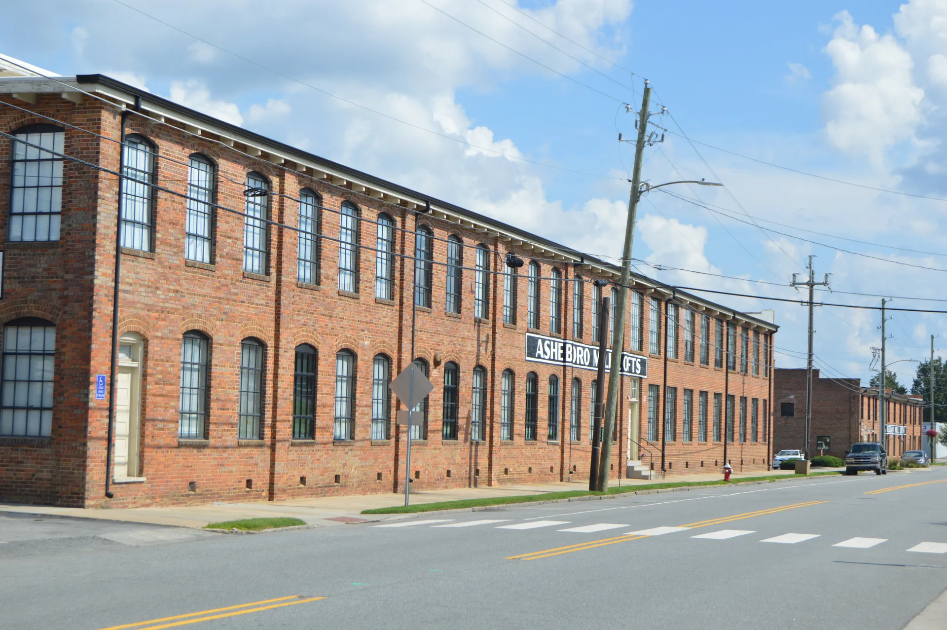 Two buildings (constructed 1917) in the Asheboro Hosiery Mills and Cranford Furniture Company Complex , located on Church Street south of Sunset Avenu