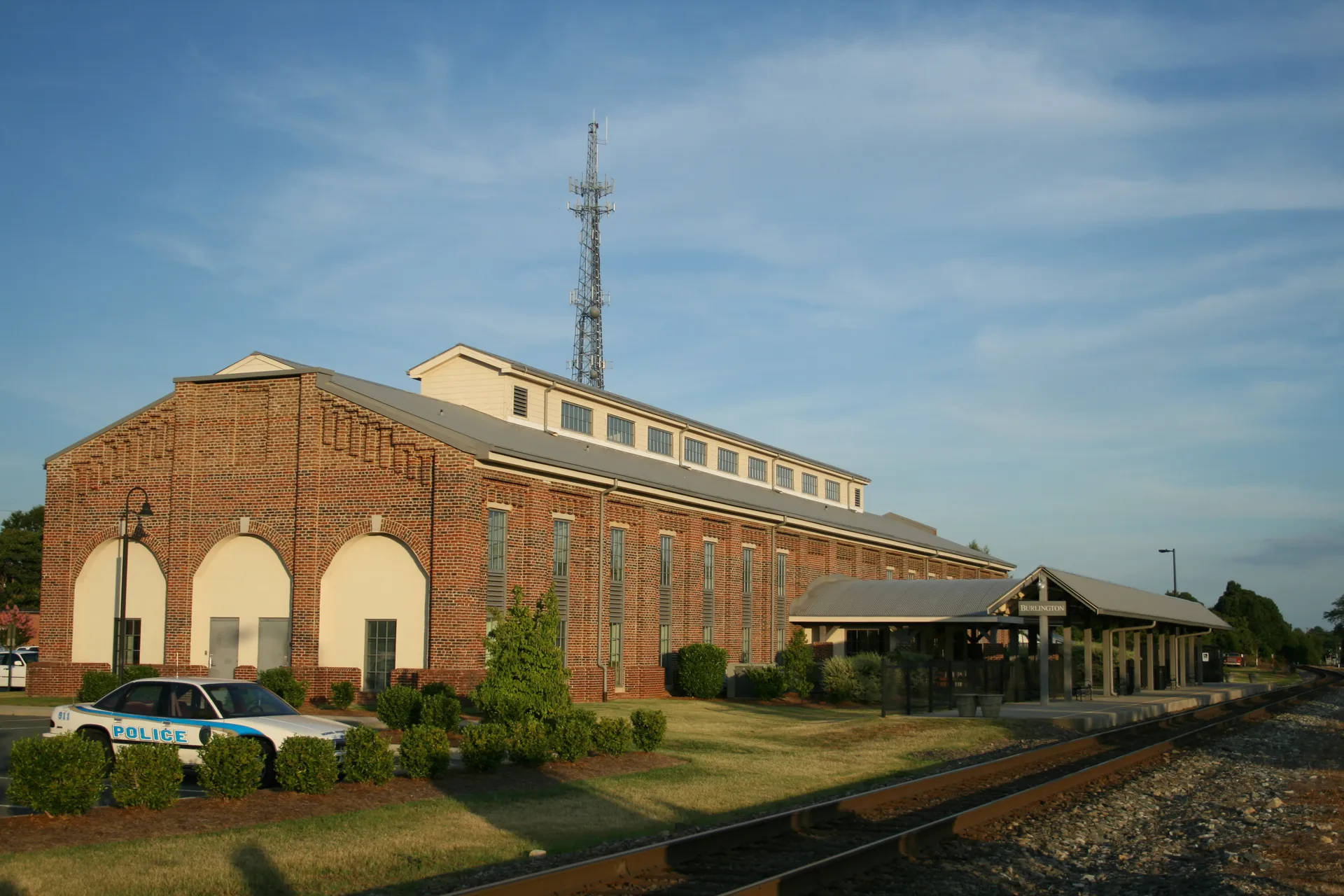 Amtrak train station in Burlington, North Carolina .