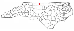 Location of Ruffin, NC