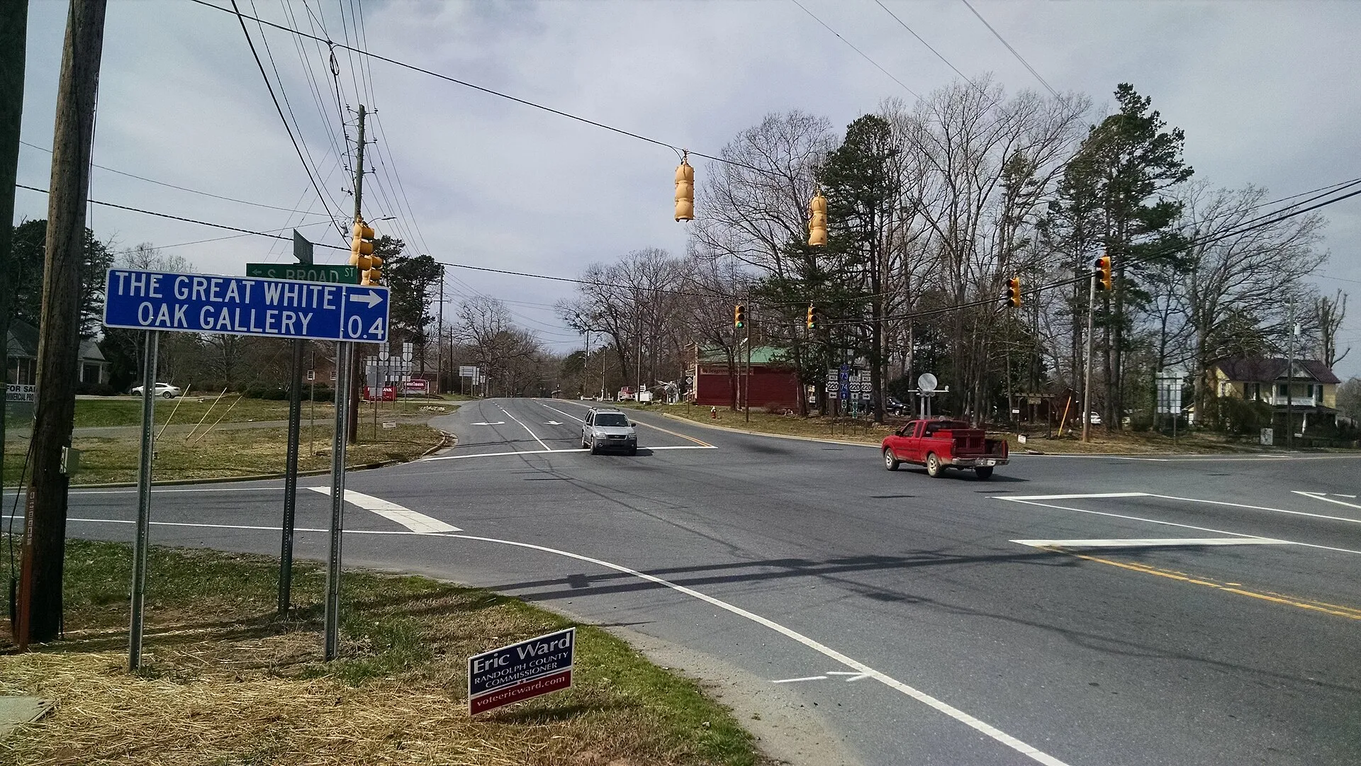 Downtown Seagrove North Carolina, looking west