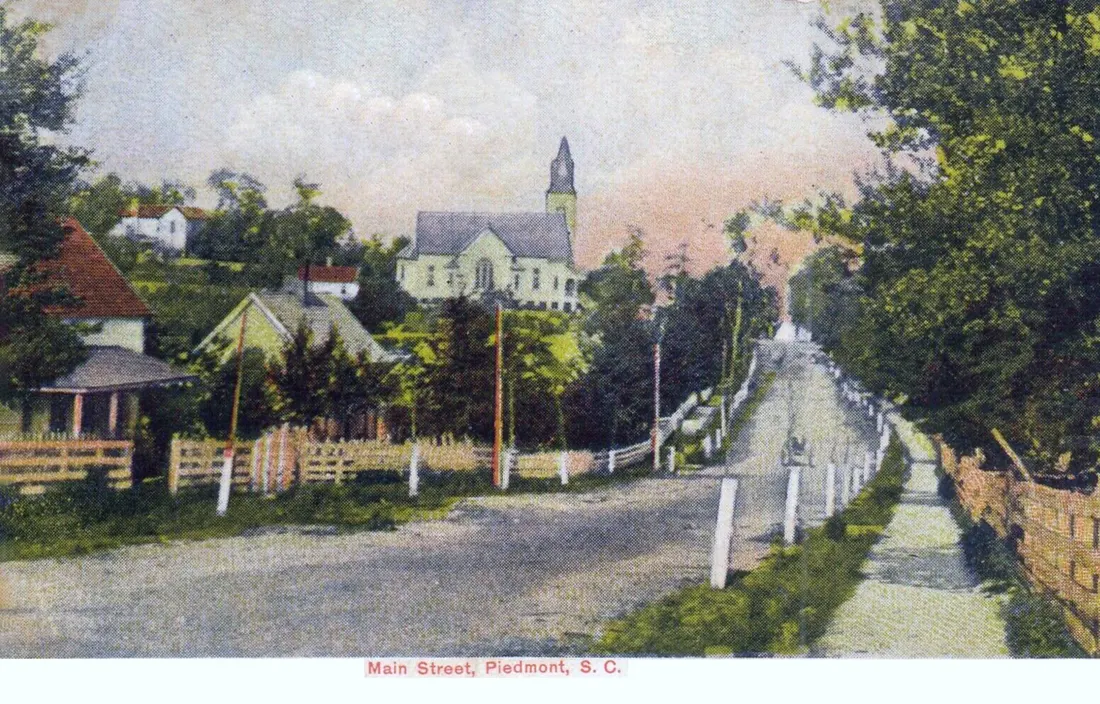 Historic view of Main Street, Piedmont.
