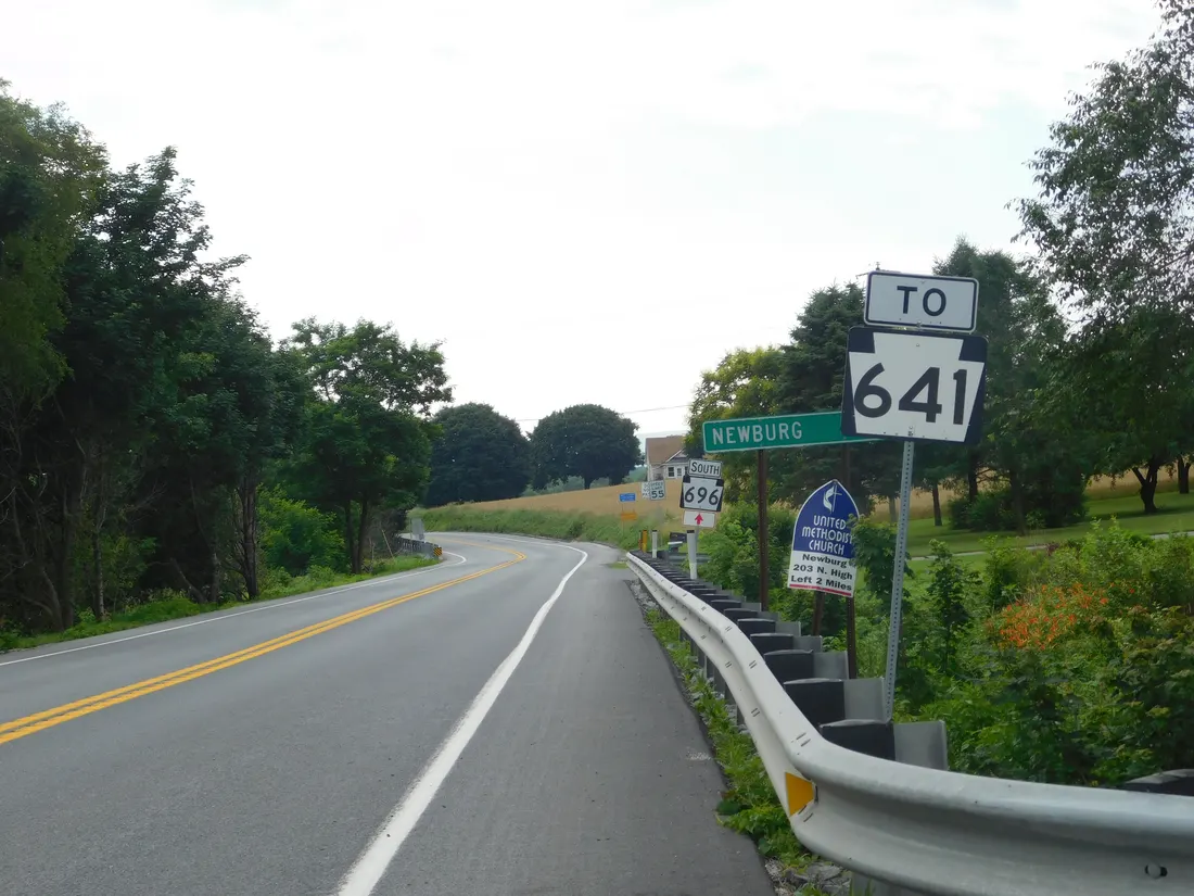 PA 696 in Hopewell Township, Pennsylvania.
