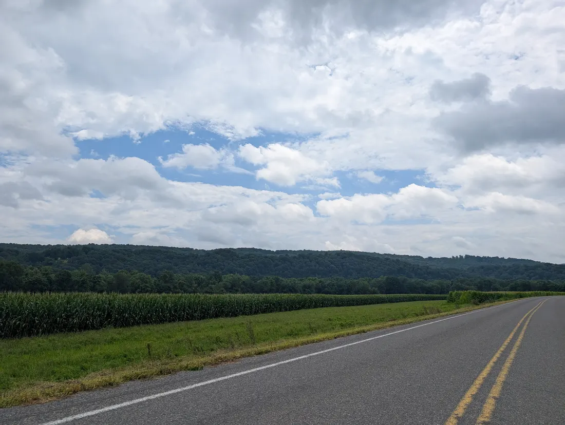 Hickory Ridge from Juniata Parkway East, Howe Township.