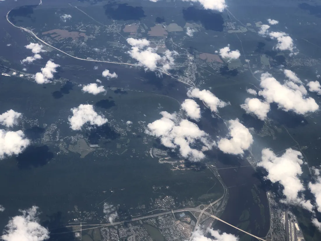 Aerial view of Marysville along the Susquehanna River.