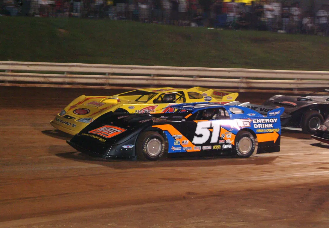 Sprint cars racing at Williams Grove Speedway, 2010.